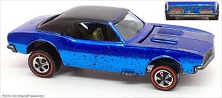 Blue - US, Black roof, Green Int., Painted rear